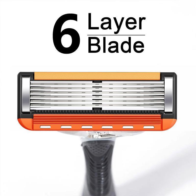 Men’s Razor Blade Refills Set – 48/24 Pack with Handle